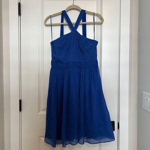 J. Crew Vibrant Blue Mini Dress